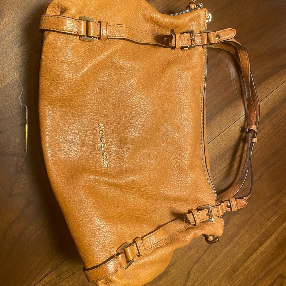 Michael Kors Caramel Leather Shoulder Bag
